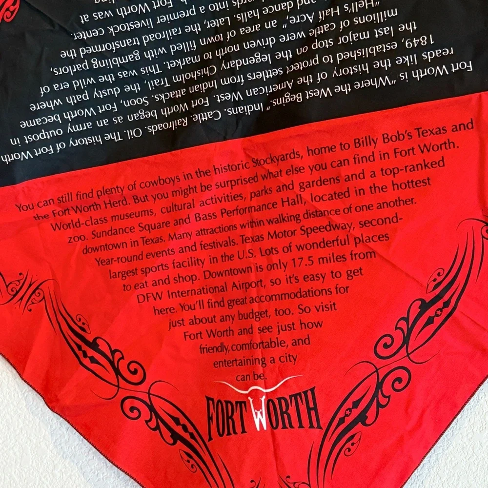 🆕 Luxurious Western Heritage Bandana – Fort Worth Collector’s Edition